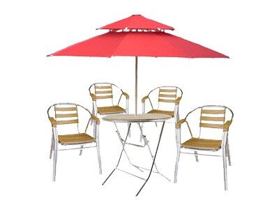 우드메탈파라솔세트_레드