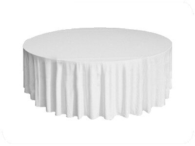 원형테이블보_화이트